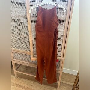 Free people linen jumper onesie